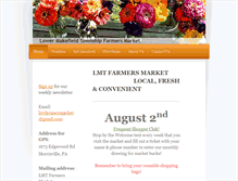 Tablet Screenshot of lmtfarmersmarket.com